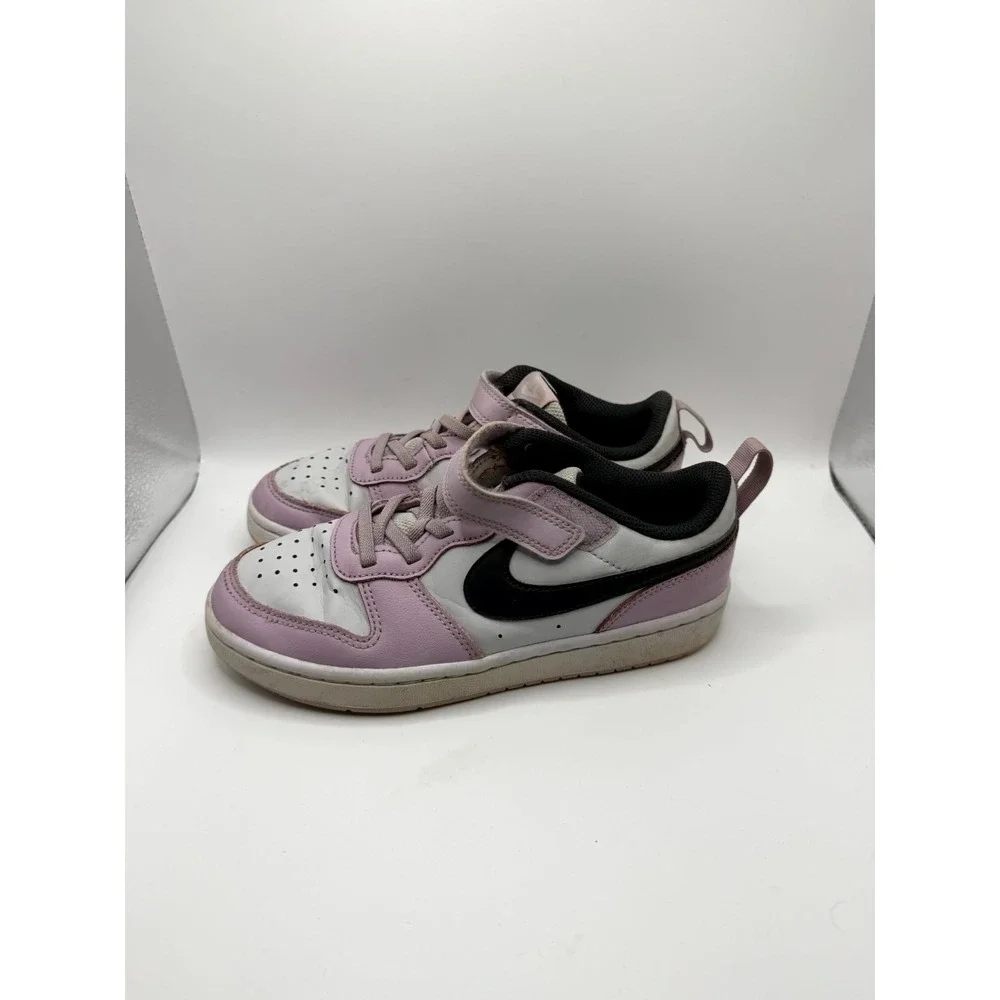Nike Court Borough‎ Low 2 PS BQ5451-005 Girls 3 Sneaker Iced Lilac Leather Shoes